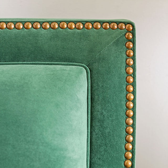 VERDANTE Emerald Green/Gold Sofa - Jay's Mattress Plus (NY)