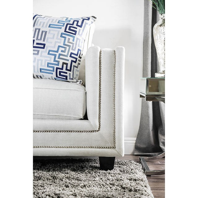 Ilse Off-White/Blue Sofa - Jay's Mattress Plus (NY)