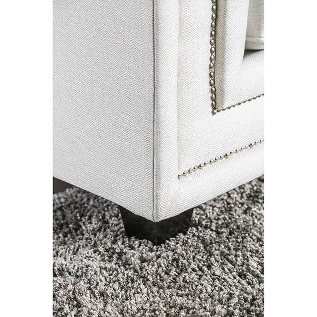 Ilse Off-White/Blue Sofa - Jay's Mattress Plus (NY)