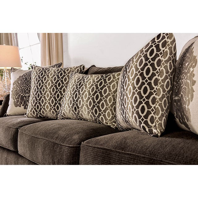 Cornelia Light Brown Love Seat