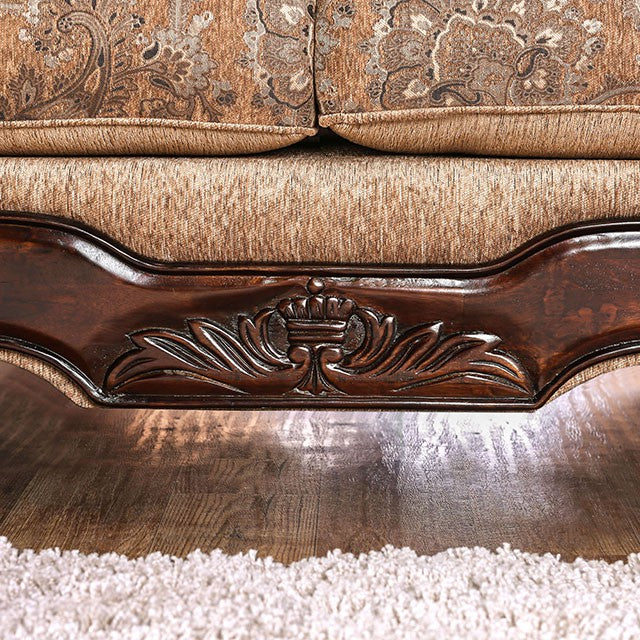 NICANOR Tan/Gold Sofa - Jay's Mattress Plus (NY)