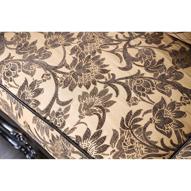 Quirino Tan/Dark Brown Love Seat - Jay's Mattress Plus (NY)