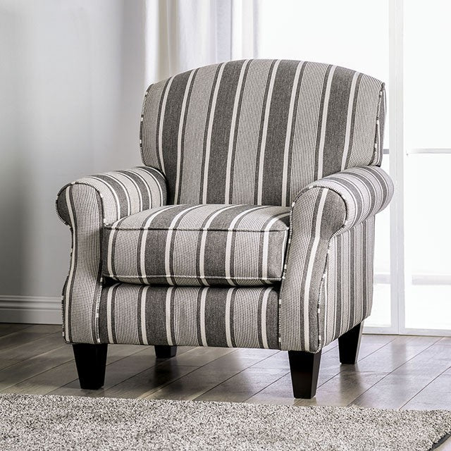 Ames Striped Chair - Jay's Mattress Plus (NY)